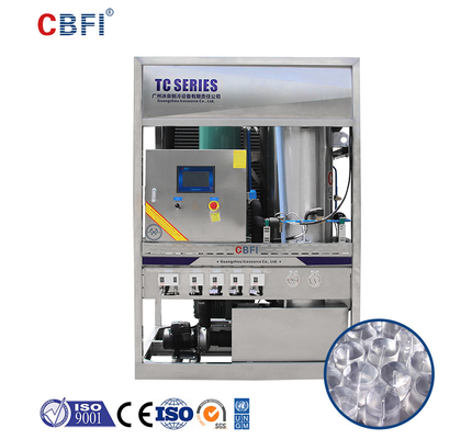 CBFI Ice Tube Machine الفولاذ المقاوم للصدأ المبخر شاشة تحكم تعمل باللمس
