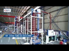 10 طن صلب أنبوب الجليد آلة قطر 45 مم واضح الجليد