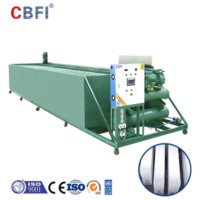 CBFI BBI100 آلة تصنيع قوالب الثلج 10 طن في اليوم مع أنابيب لفائف