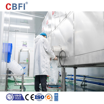 آلة مكعبات الثلج من الفولاذ المقاوم للصدأ مع ضاغط Bizter / Frascold - التبريد بدون جهد