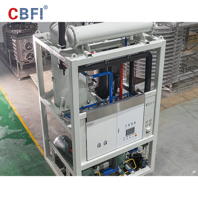 CBFI 304 الفولاذ المقاوم للصدأ أنبوب آلة الجليد القدرة اليومية 15 طن